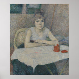 Póster Mulher jovem em uma Mesa Toulouse-Lautrec
