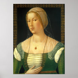 Poster Mulher Jovem, Girolamo di Benvenuto Cartaz de Arte