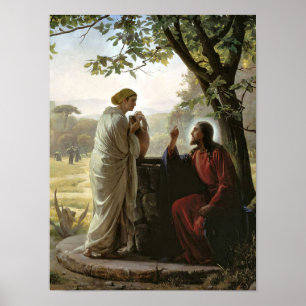 Poster Mulher junto ao Poço, Religioso