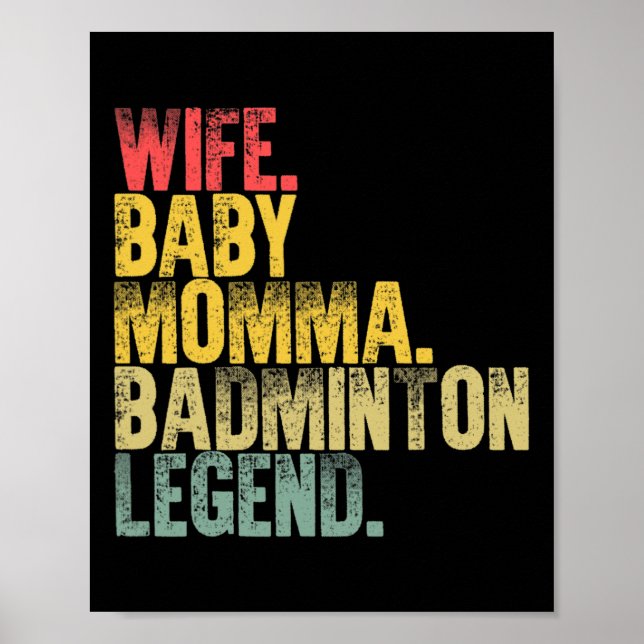Poster Mulher-Mãe Engraçada Esposa de Camisa (Frente)