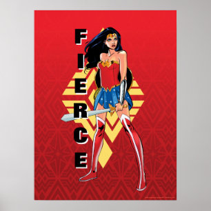 Poster Mulher Maravilha Com Espada - Feroz