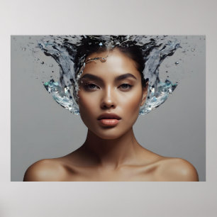 Poster Mulher moda, belas artes