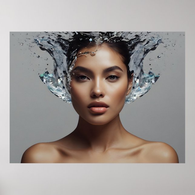 Poster Mulher moda, belas artes (Frente)