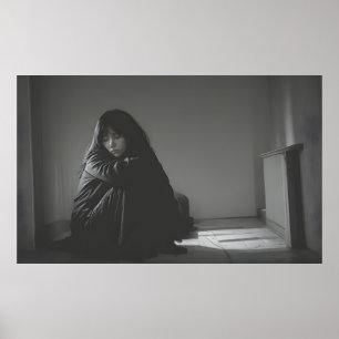 Poster Mulher na arte da depressão