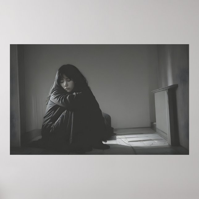 Poster Mulher na arte da depressão (Frente)