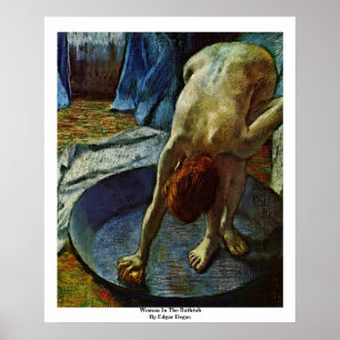 Póster Mulher Na Banheira Por Edgar Degas