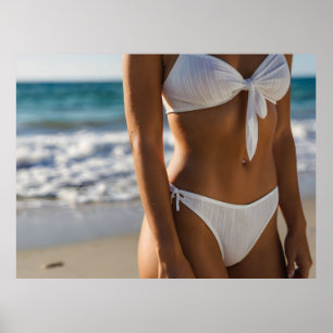 Poster Mulher na praia