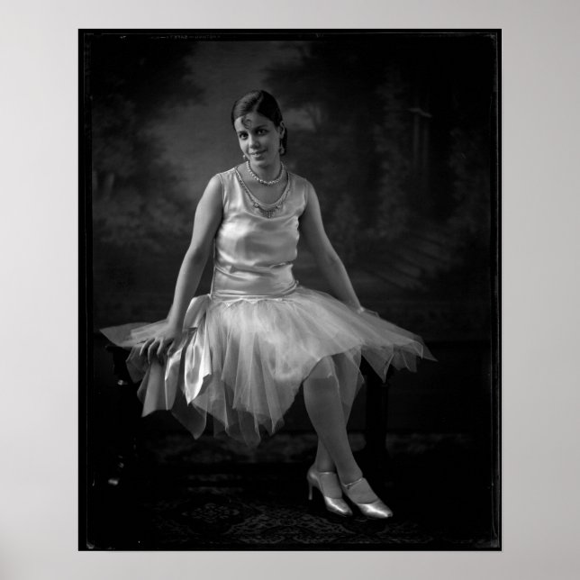 Poster Mulher Negra dos anos 30 (Frente)