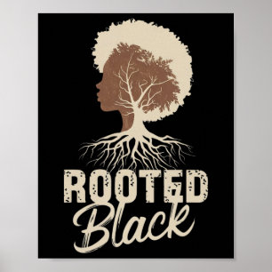 Poster Mulher Negra Enraizada E Meninas Mês da História N