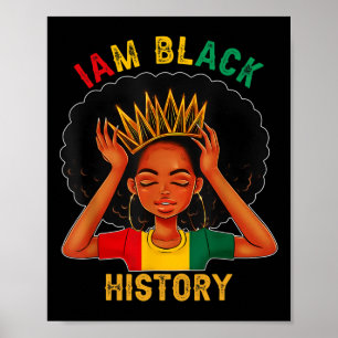 Poster Mulher Negra Negra História Mês Educada Negra