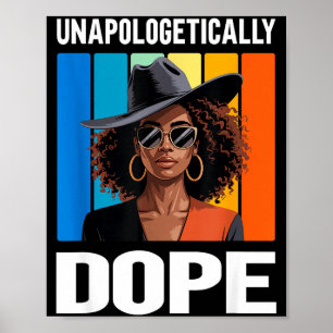 Poster Mulher Negra Retrô Sem Desculpas