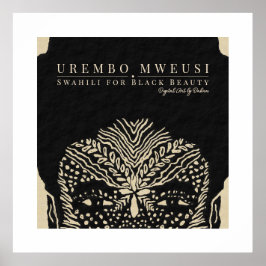 Poster Mulher Negra Tribal