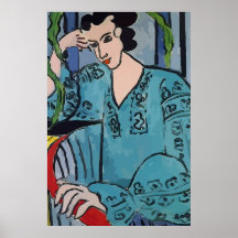 Mulher no Abstrato de Telefone Celular, Estilo Mat