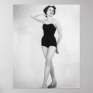 Póster Mulher no espartilho preto