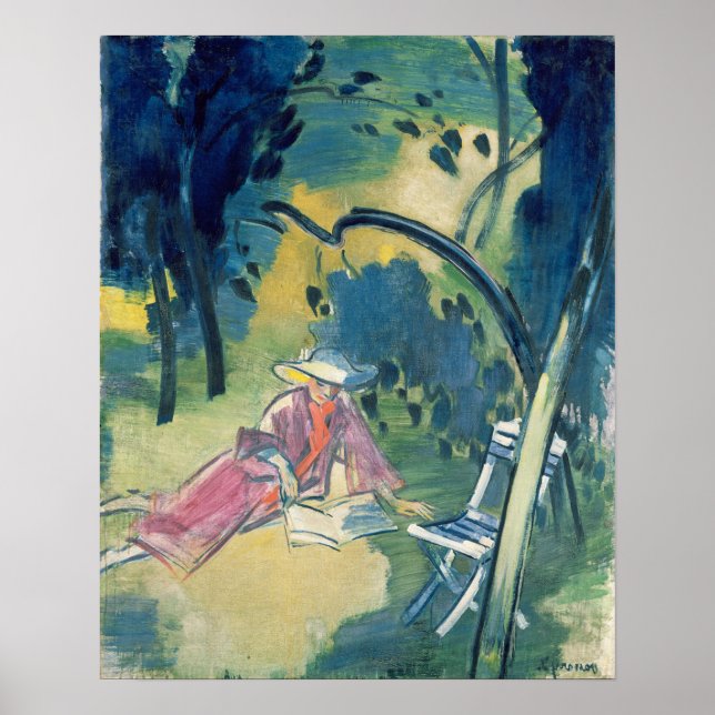 Póster Mulher no Jardim (Frente)