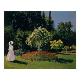 Póster Mulher no Jardim - Claude Monet