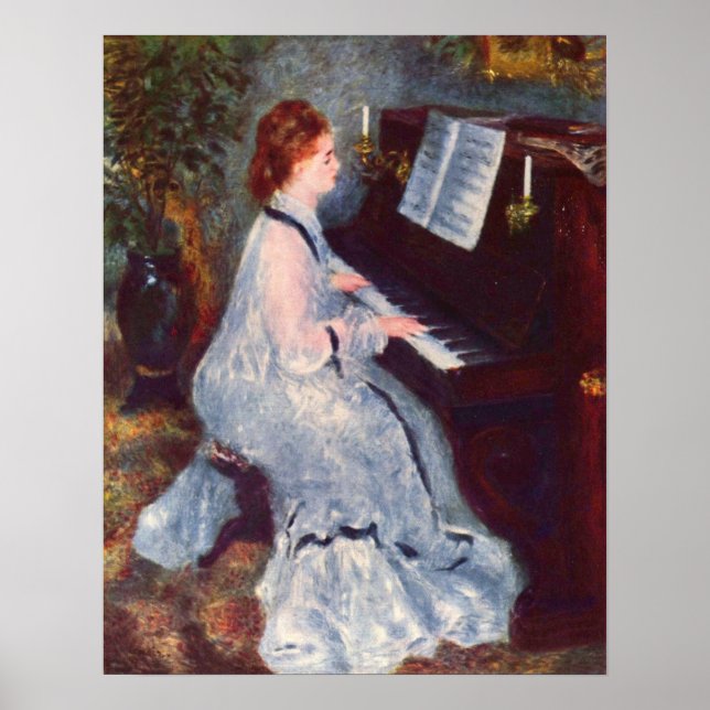 Poster Mulher no Piano (Frente)