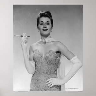 Póster Mulher no vestido