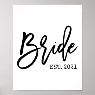 Poster Mulher Noiva 2021 Para Mulheres Noiva E Groom Matc