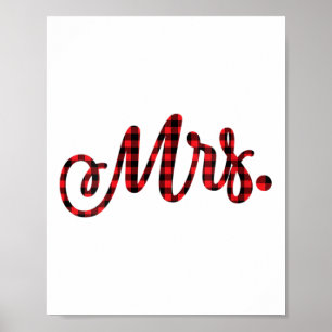 Poster Mulher Noiva Groom Sr. Sra. Casamento de Natal Mat