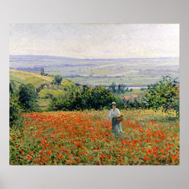 Póster Mulher num Campo de Pipoca (Frente)