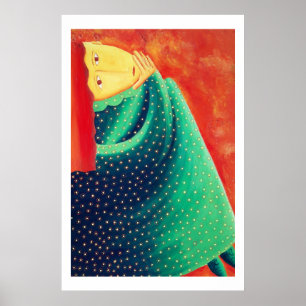 Poster Mulher Pensativa