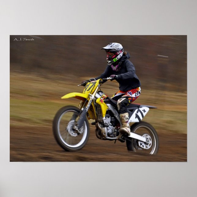 Poster Mulher piloto de MX (Frente)
