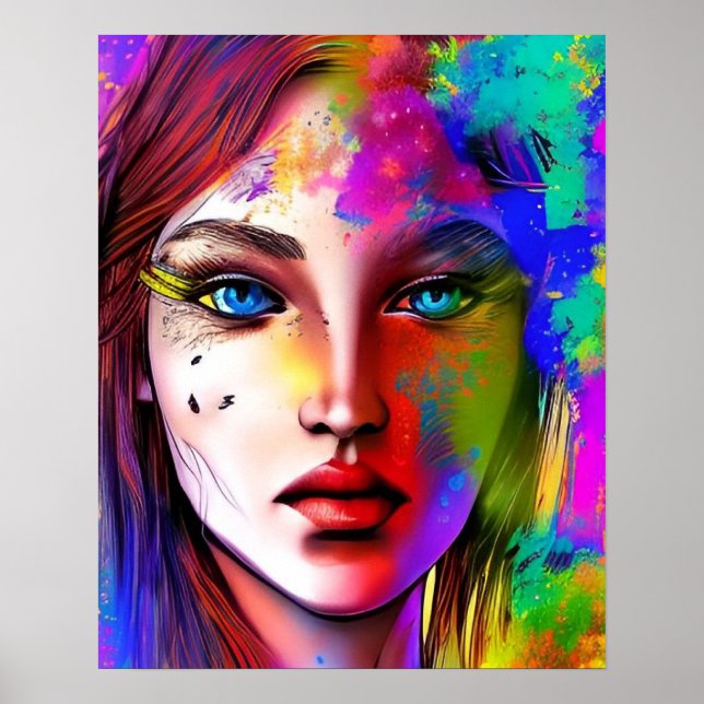 Poster Mulher poderosa urbana (Frente)