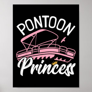 Poster Mulher Pontoon Boat Girl I Pontoon Princess Pontoo