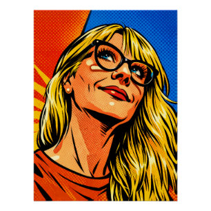 PÓSTER MULHER POP ART