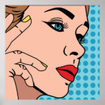 Poster Mulher Pop Art<br><div class="desc">Mulher Pop Art</div>