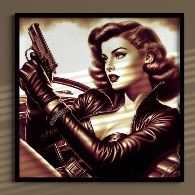 Poster Mulher-Pulga-Retro (Criador carregado)