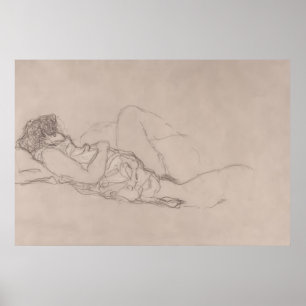 Poster Mulher que dorme (cerca de 1916-1917) por Gustav K