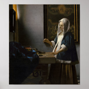 Póster Mulher que guardara um equilíbrio por Johannes