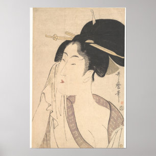 Póster Mulher que relaxa após seu banho