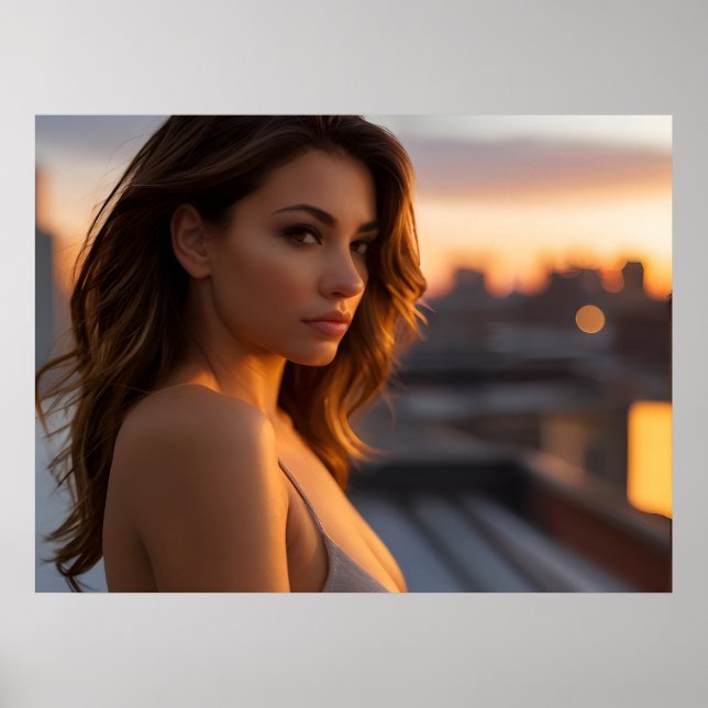 Poster Mulher quente no telhado (Frente)
