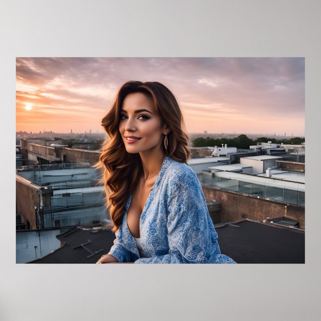 Poster Mulher quente no telhado (Frente)