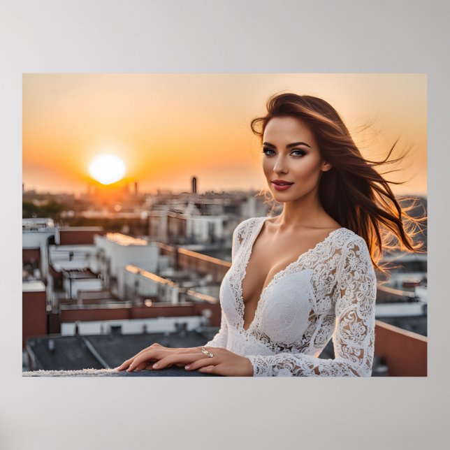 Poster Mulher quente no telhado (Frente)