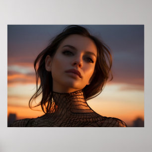 Poster Mulher quente no telhado