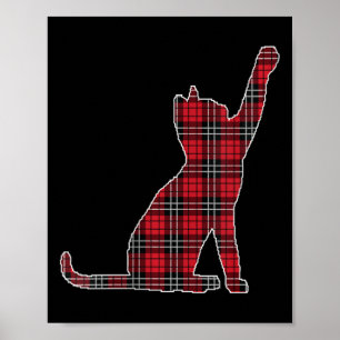 Poster Mulher Red Buffalo Xadrez Cat Matando Família Chri