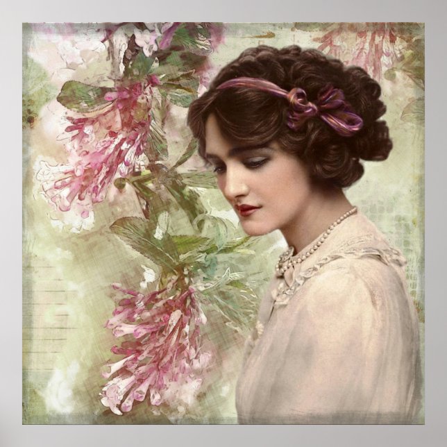 Póster Mulher retrô (Frente)