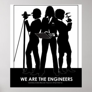 Póster (Mulher) Somos os Engenheiro