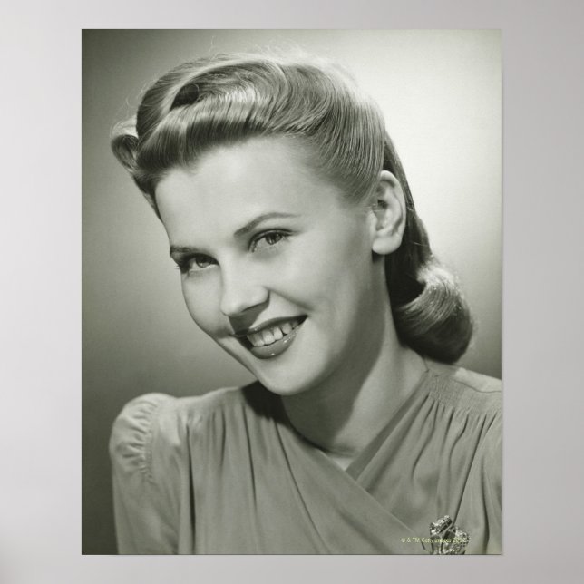 Póster Mulher sorrindo 2 (Frente)