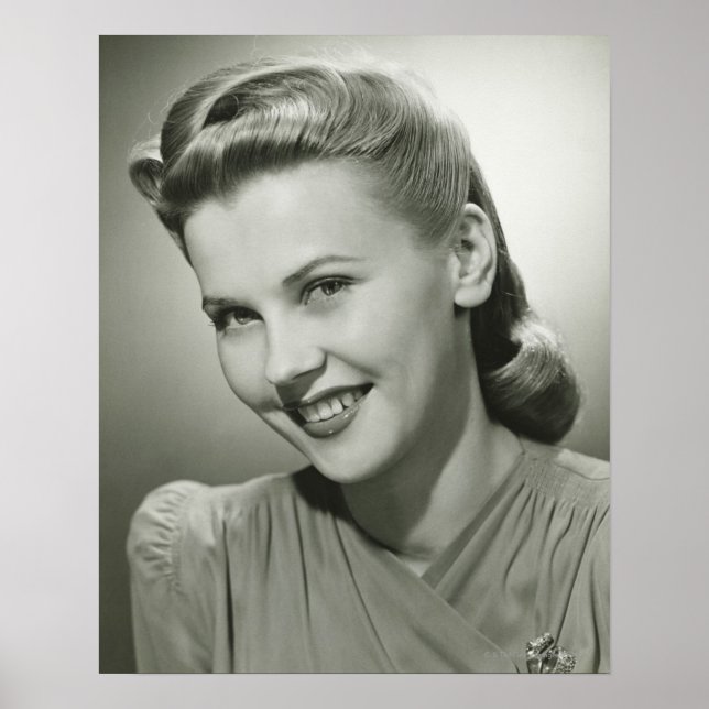 Póster Mulher sorrindo 2 (Frente)