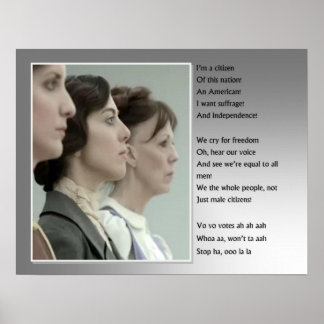 Poster Mulher Suffrage