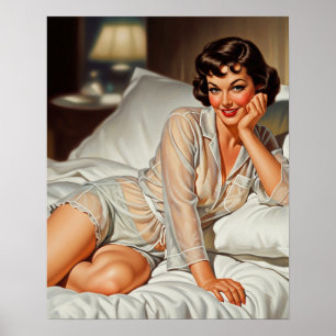 Poster Mulher Trazida '50 Pin-up