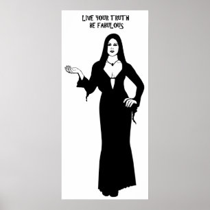 Poster Mulher-vampiro gótica é fabulosa e cita arte