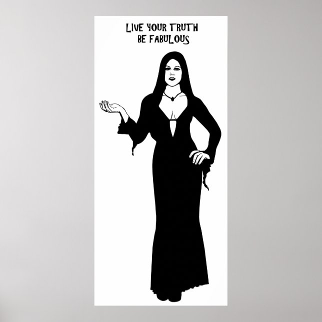 Poster Mulher-vampiro gótica é fabulosa e cita arte (Frente)