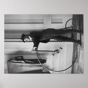 Póster Mulher vestida como o homem com fotografia da