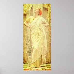 Poster Mulher vitoriana Albert Moore canaria renascença